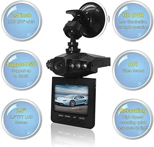 2.5″ Wide Angle Car Dash Cam