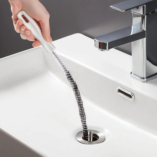 Sink Hair Cleaner, 1 Count Flexible Pipe Dredger, Household Bendable Anti-Clogging Cleaning Hook, Pipe Unclogger Tool, Summer Essentials
