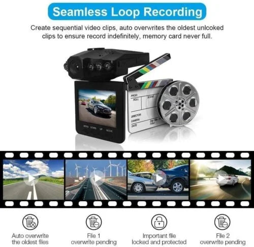 2.5″ Wide Angle Car Dash Cam