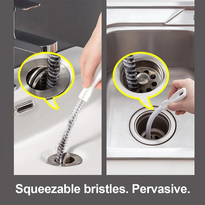 Sink Hair Cleaner, 1 Count Flexible Pipe Dredger, Household Bendable Anti-Clogging Cleaning Hook, Pipe Unclogger Tool, Summer Essentials